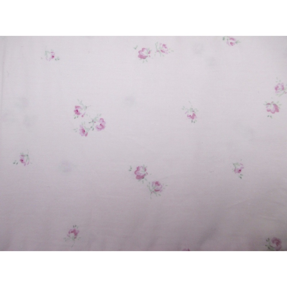 Simply Shabby Chic Pink Ditsy Rose Floral Queen Flat Sheet 102"X88" Cottage
